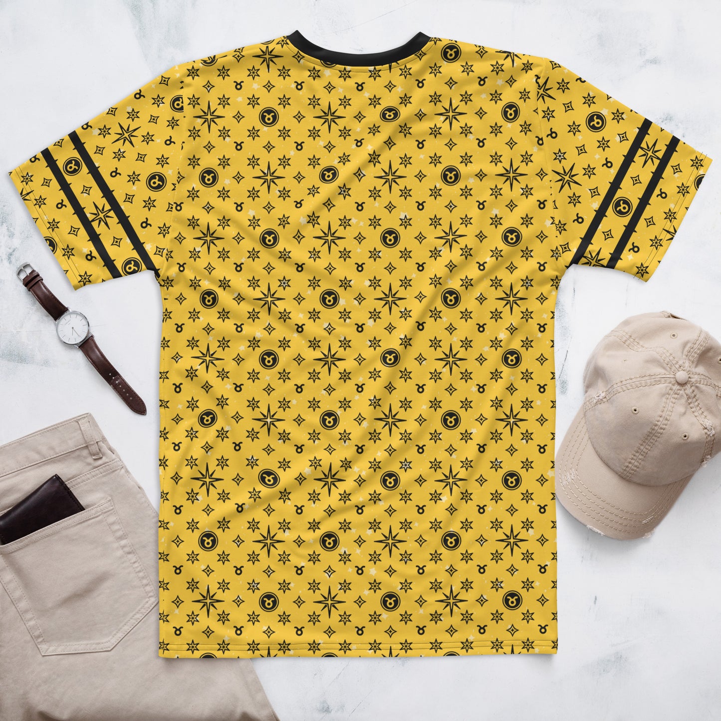 -Yellow Taurus Athletic Shirt
