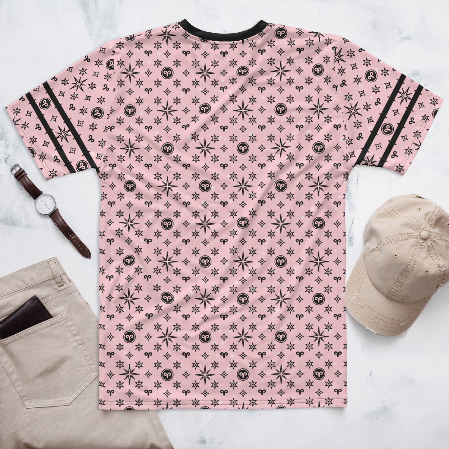 -Pink Aries Athletic Shirt