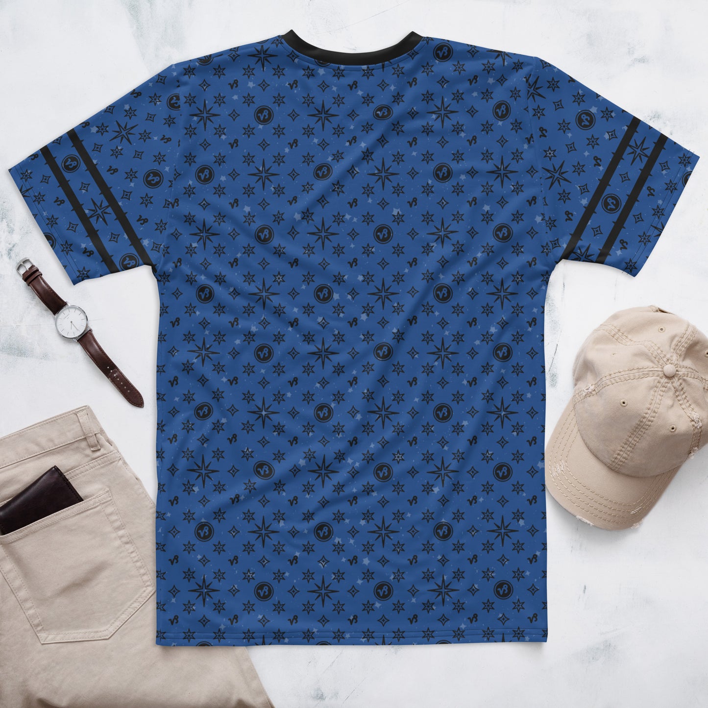 -Blue Capricorn Athletic Shirt