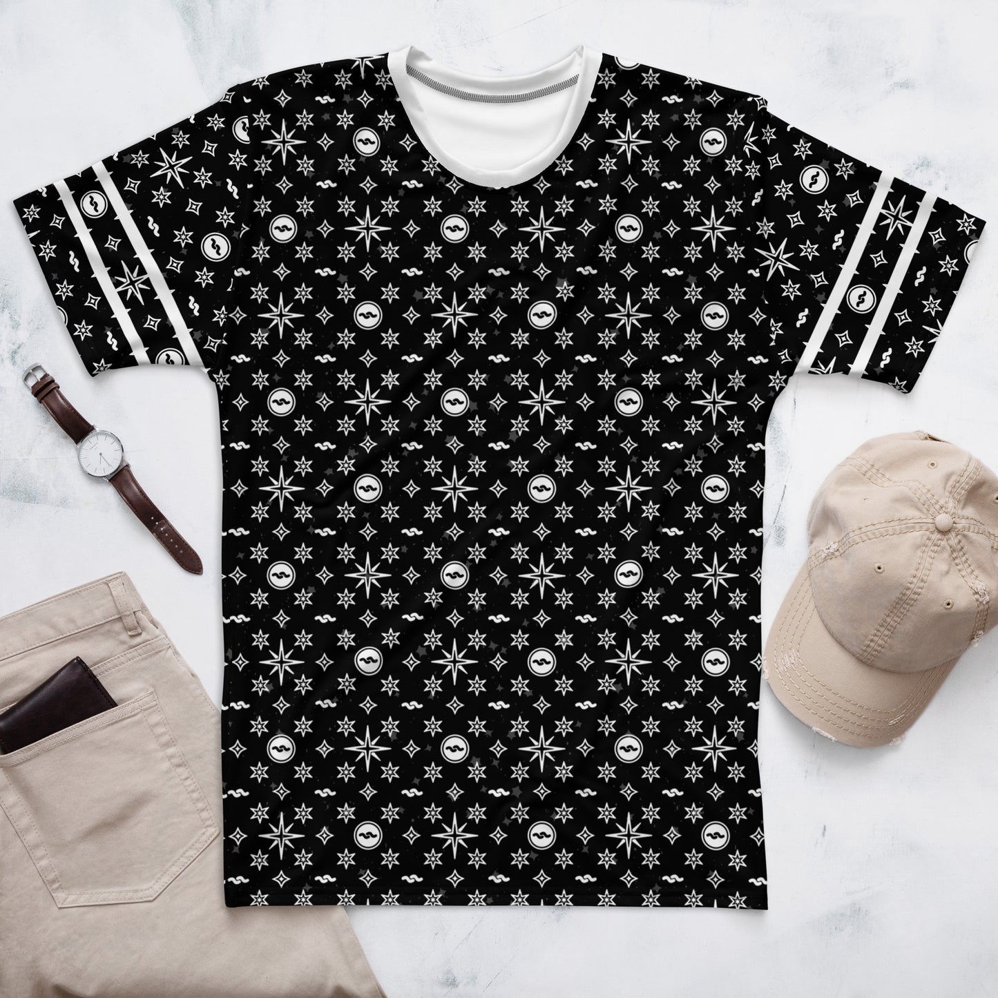 -Black Aquarius Athletic Shirt