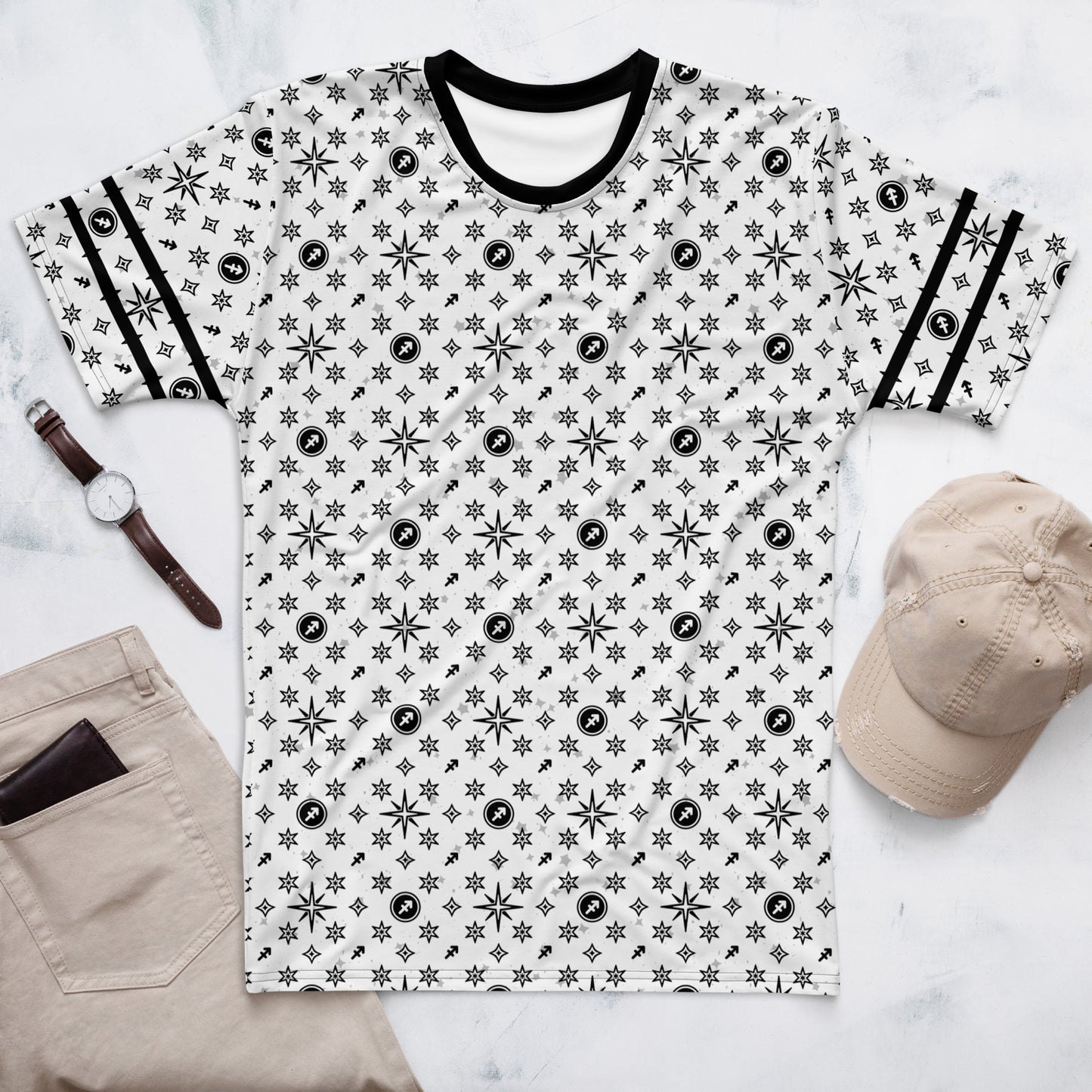 -White Sagittarius Athletic Shirt