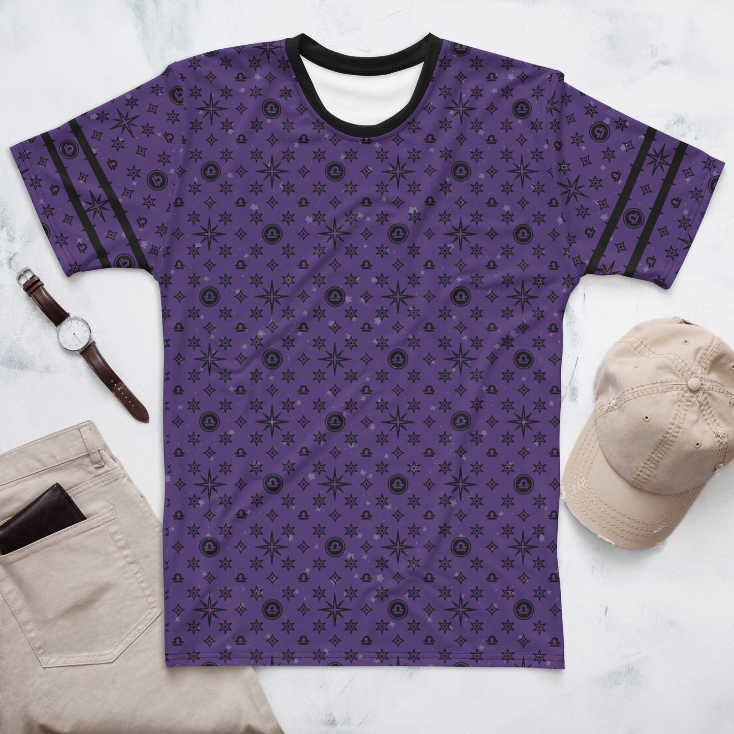 -Purple Libra Athletic Shirt
