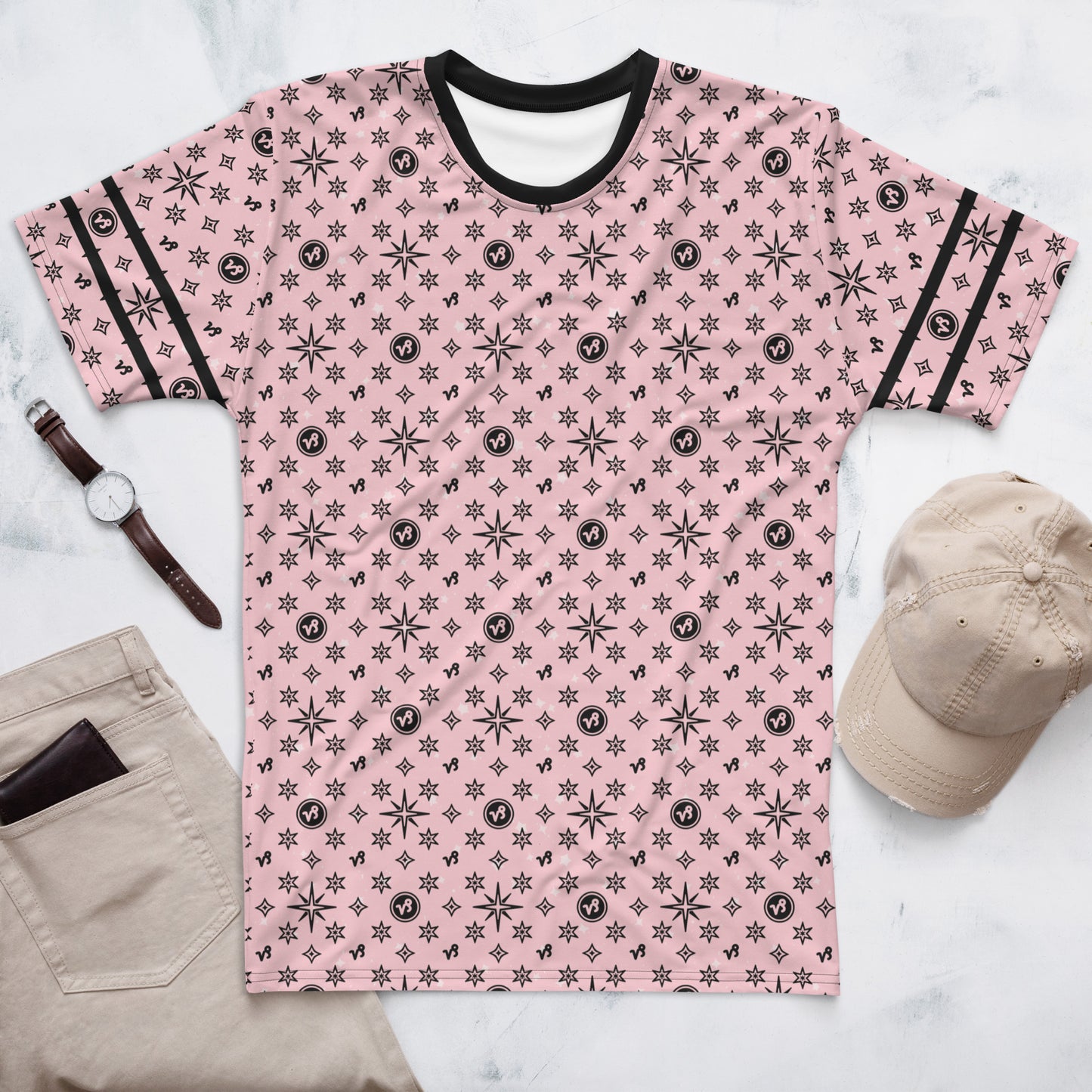-Pink Capricorn Athletic Shirt