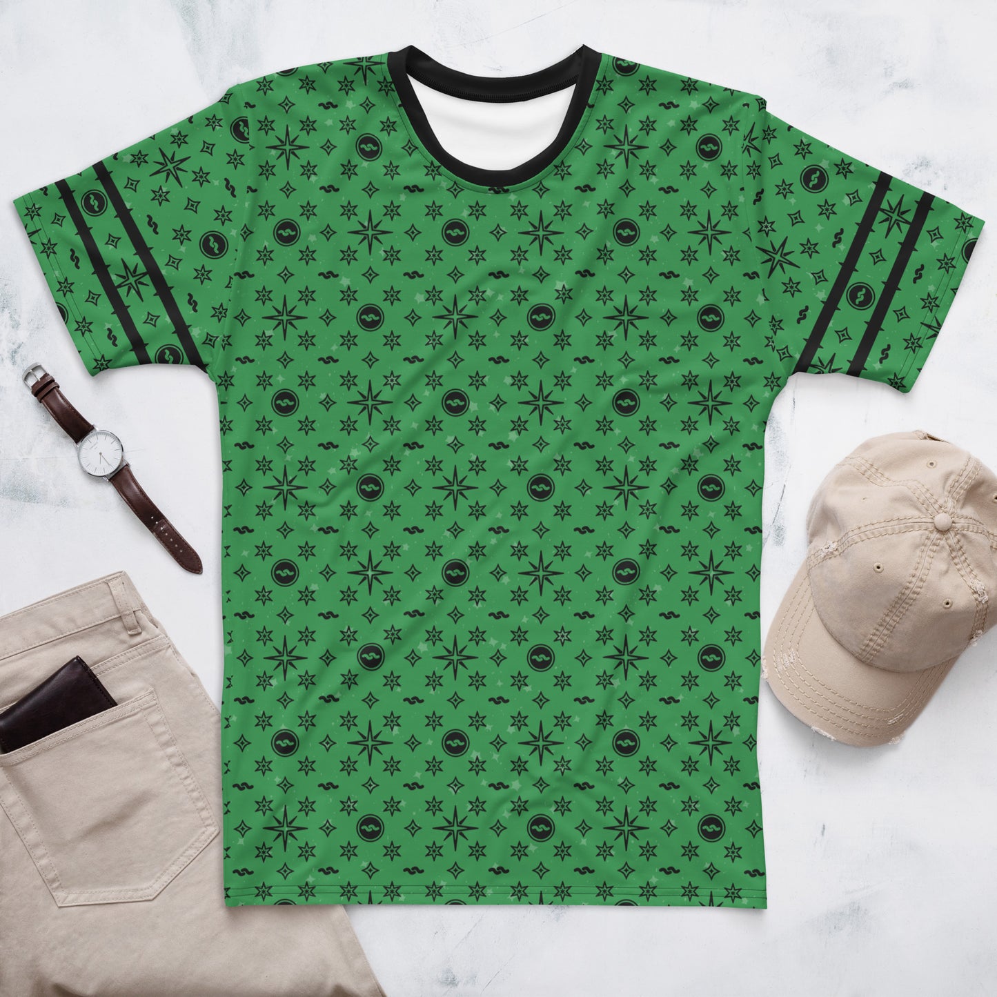 -Green Aquarius Athletic Shirt