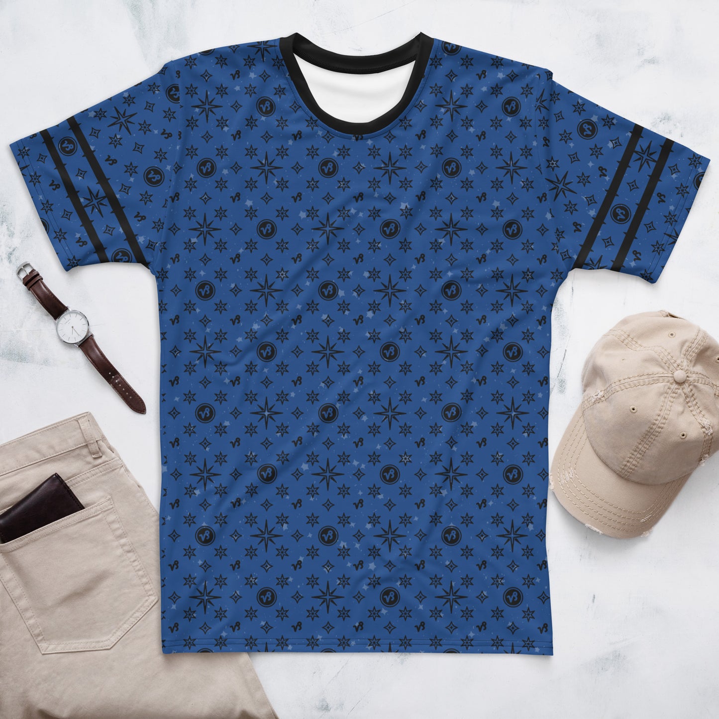 -Blue Capricorn Athletic Shirt