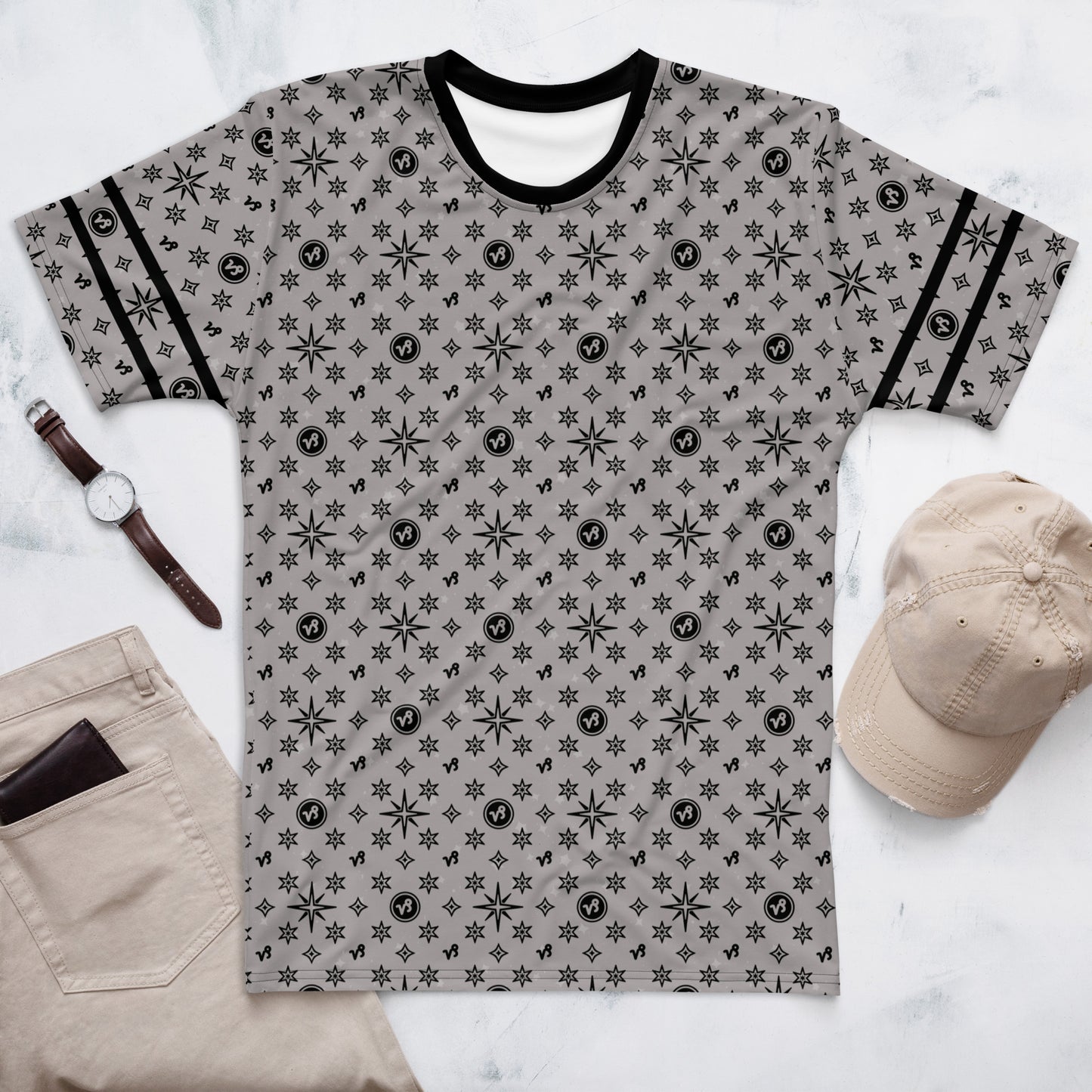 -Grey Capricorn Athletic Shirt
