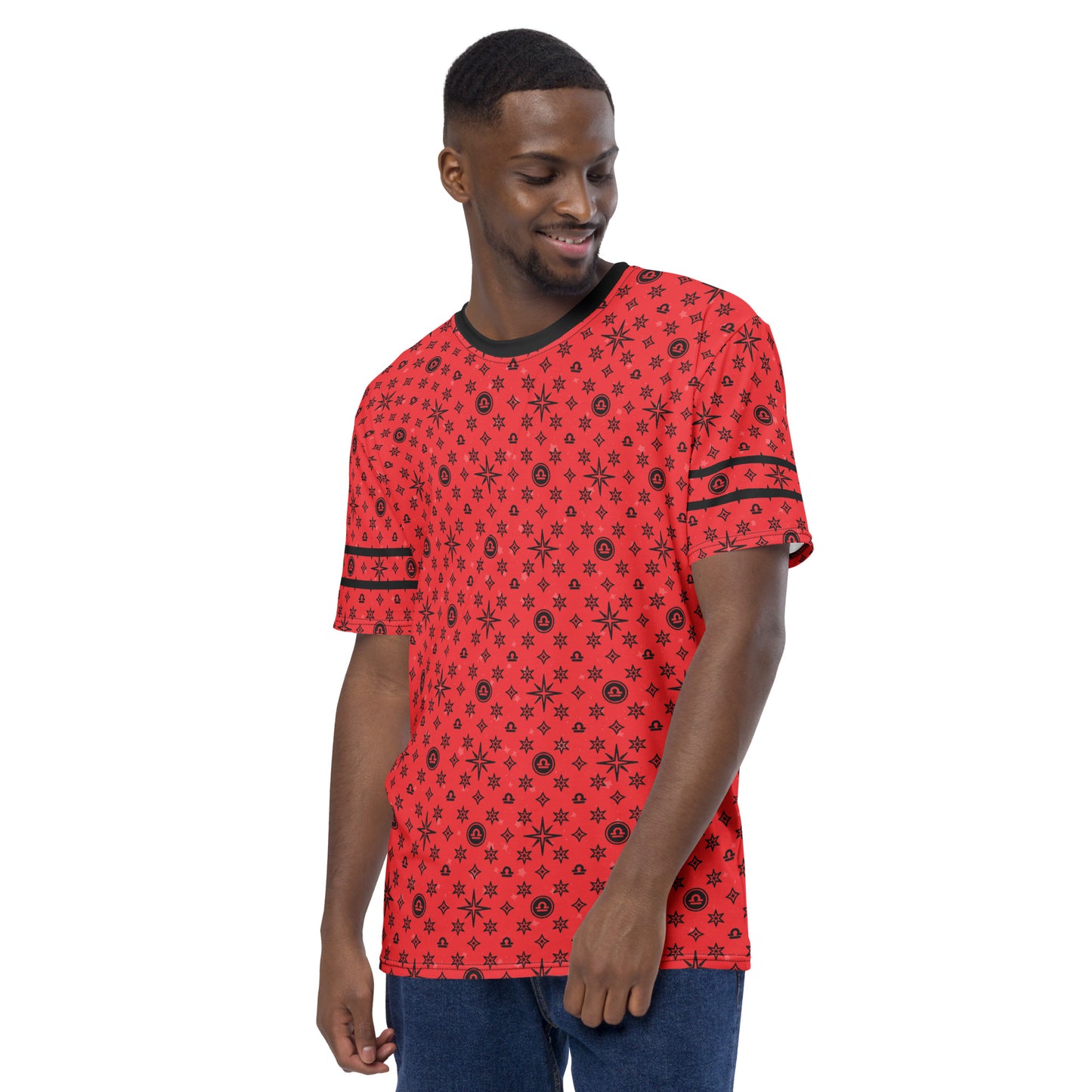 -Red Libra Athletic Shirt