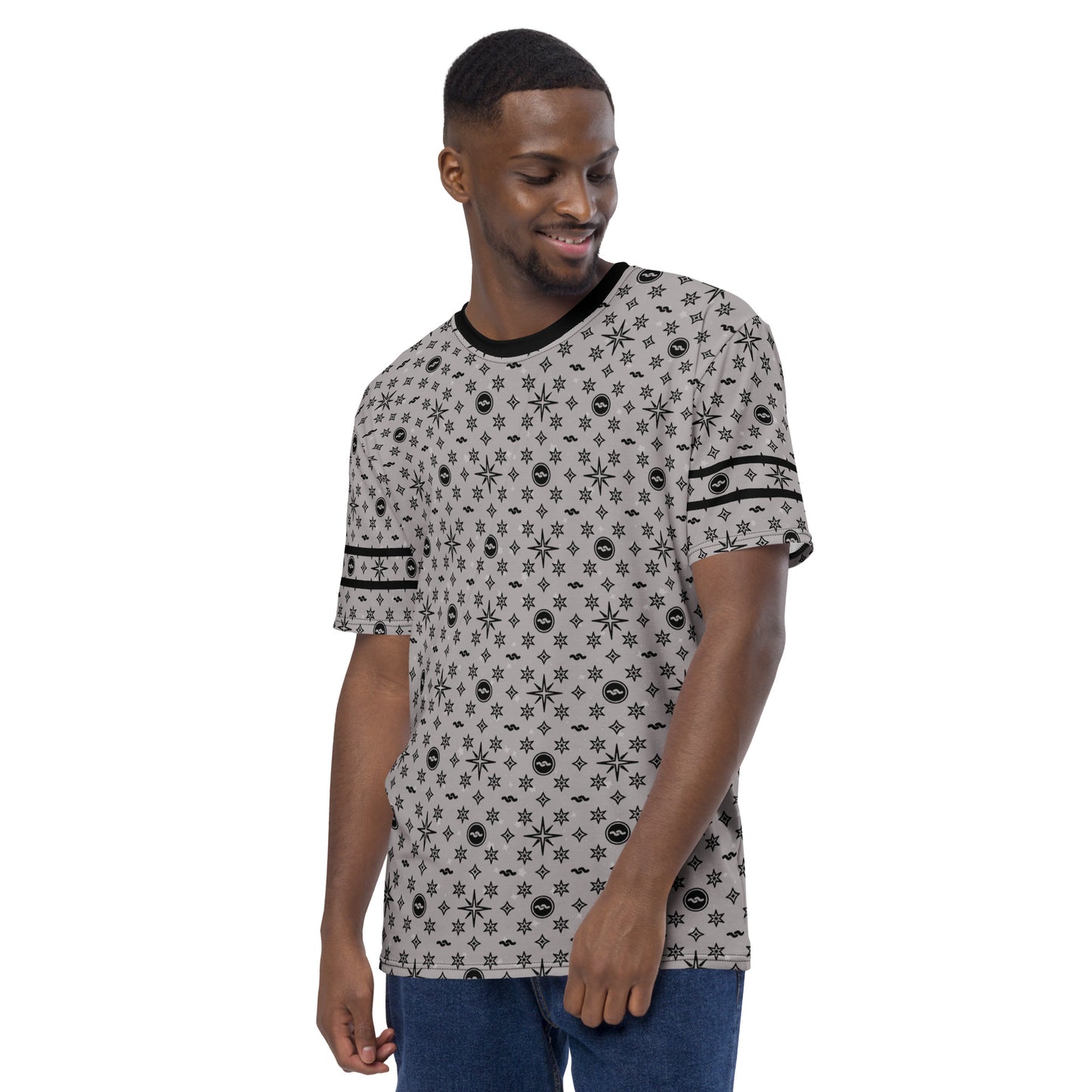 -Grey Aquarius Athletic Shirt