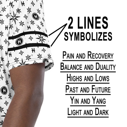 -White Pisces Athletic Shirt