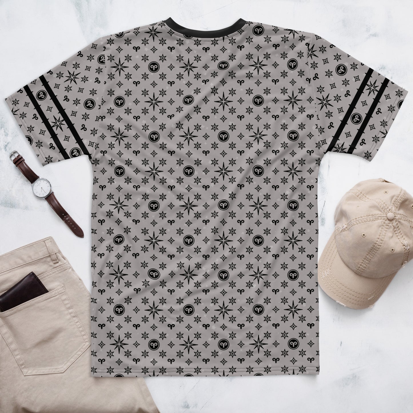-Grey Aries Athletic Shirt
