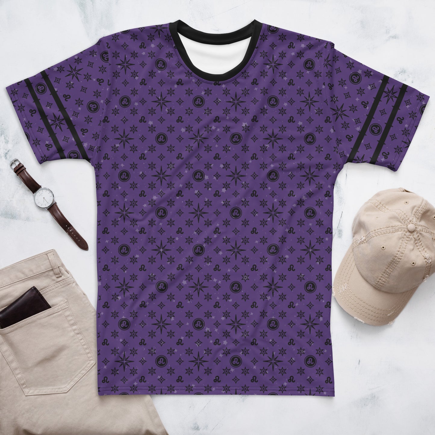 -Purple Leo Athletic Shirt